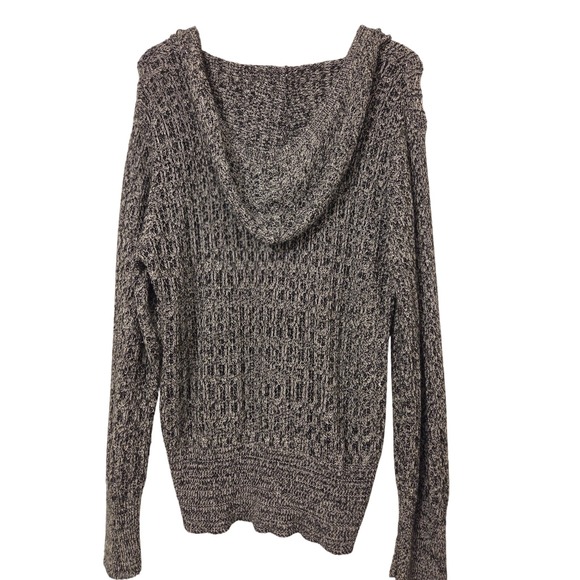 Venezia Gray Knit Hoodie Sweater V Neck Long‎ Sleeve Women's Plus Size 18/20W - Picture 6 of 6
